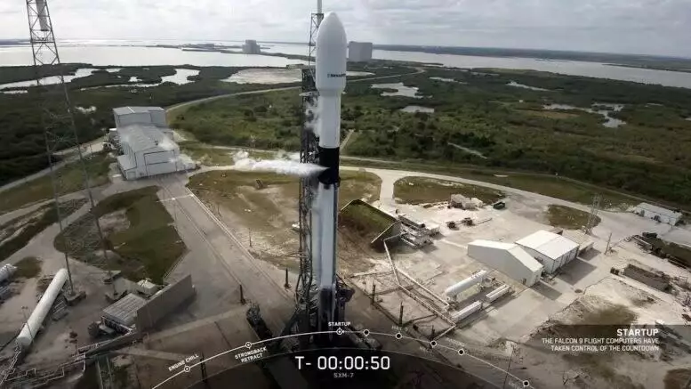 SpaceX scrubs Falcon 9 launch attempt with SiriusXM satellite